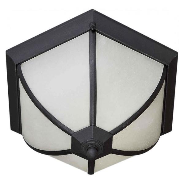 Forte Two Light Black Frosted Seeded Glass Outdoor Flush Mount 17007-02-04
